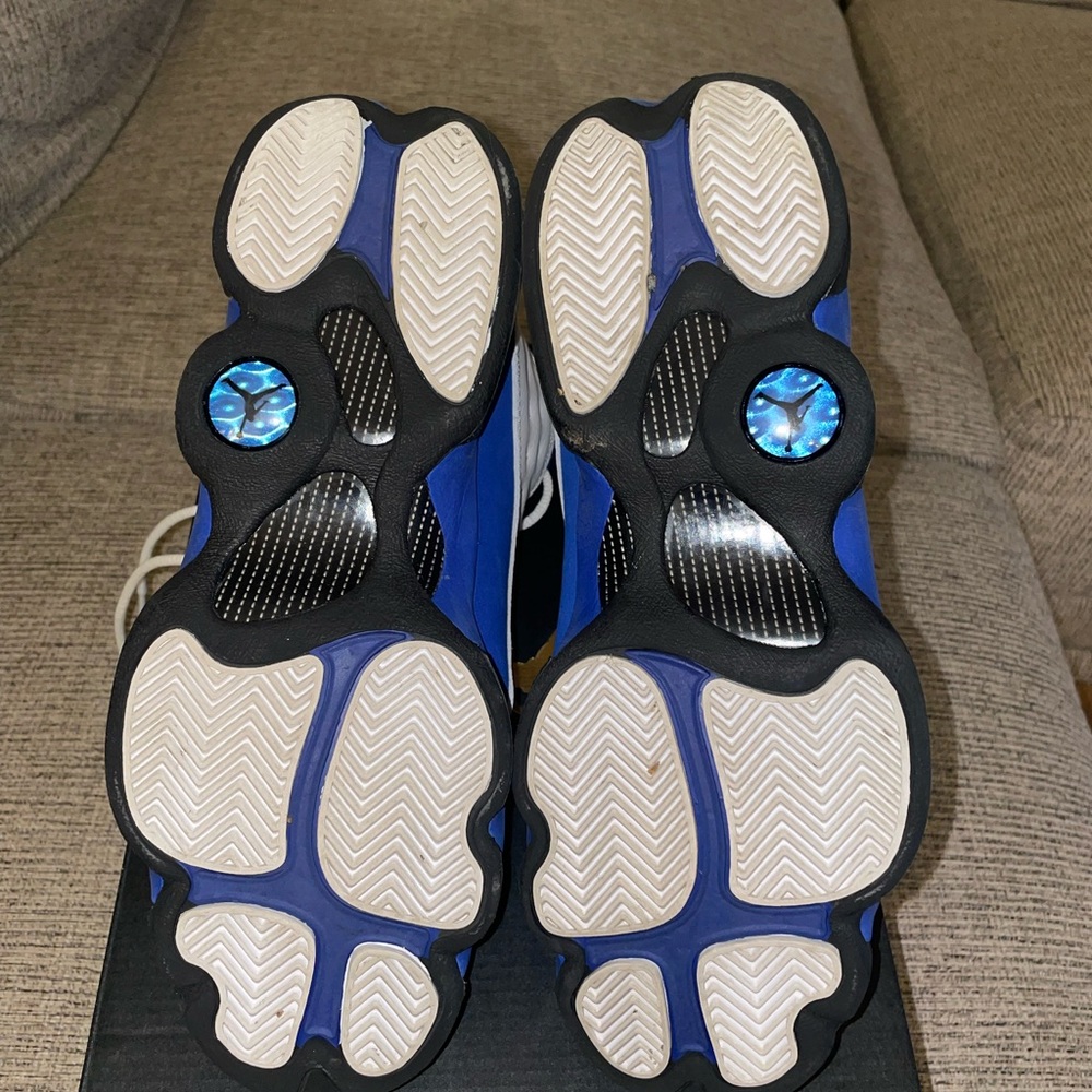 Air Jordan 13 retro white hyper royal black 7Y - Picture 5 of 7